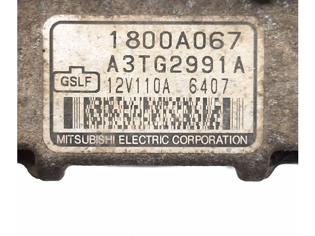 Генератор 1800A067, A3TG2991A Mitsubishi Outlander