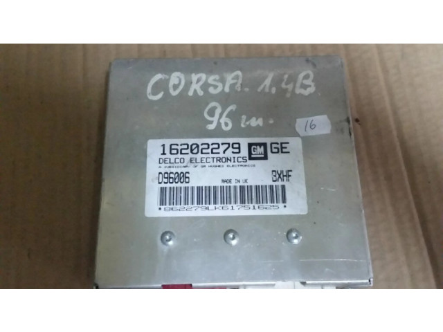 Блок управления двигателя 16202279GE, D96006 Opel Corsa B