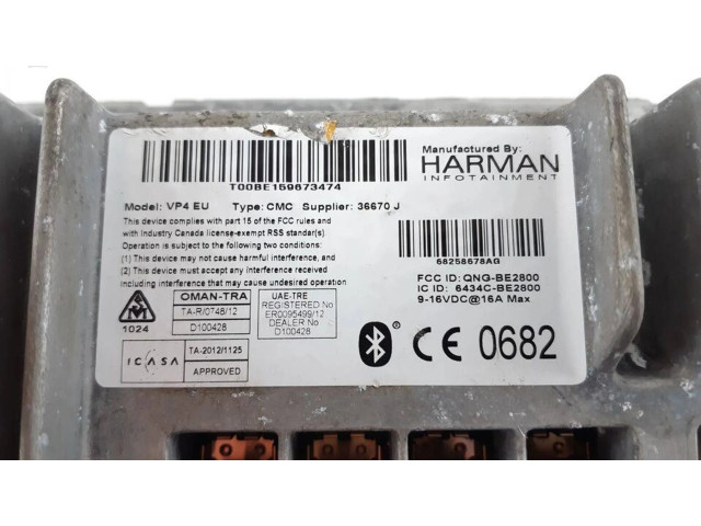 Дисплей 68258678AG, QNG-BE2800 Jeep Grand Cherokee