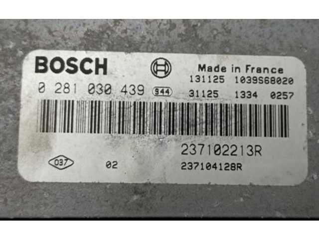 Блок управления двигателя 237102213R, 0281030439 Dacia Dokker