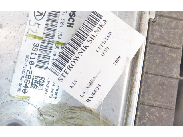 Блок управления двигателя 0261S04154, 391102B640 KIA Ceed