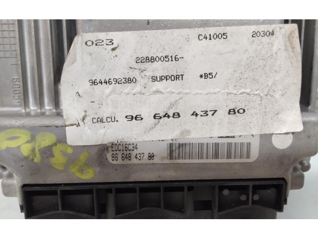 Блок управления двигателем Блок управления 9664843780 Citroen C4 I