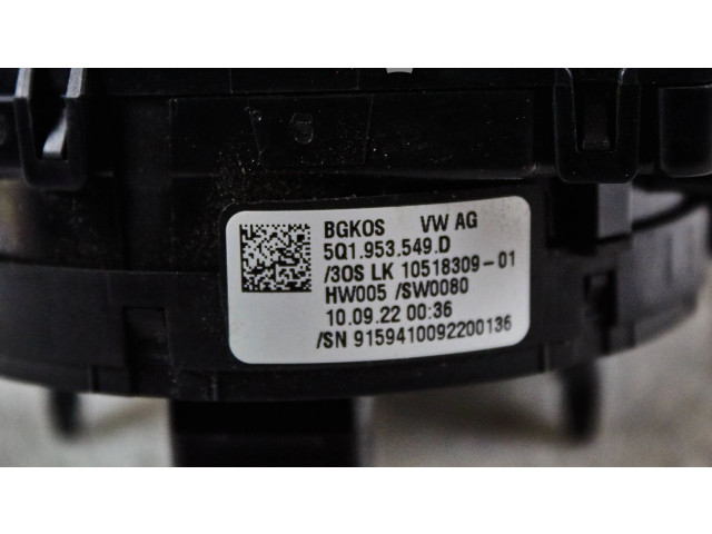 Подрулевой шлейф SRS 5q1953549d Skoda Octavia Mk4