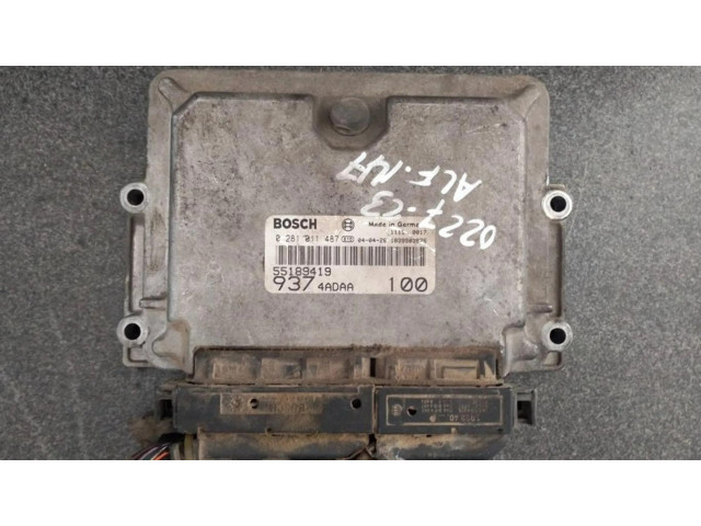 Блок управления двигателем Блок управления 55189419, CENTRALITAMOTORUCE Alfa Romeo 166