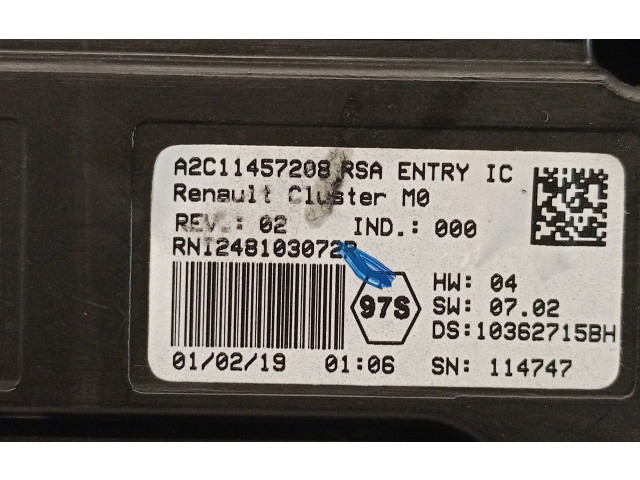 Панель приборов 248103072R, A2C11457208VDO Dacia Duster II