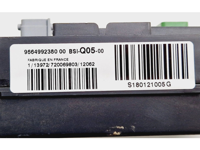 Pojistková skříňka Řídící jednotka BSM 9664992380, S180121005G   Peugeot 508 RXH 2012