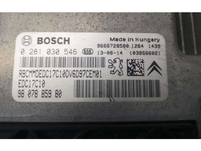 Блок управления двигателем Блок управления 98078785980 Peugeot 2008 I