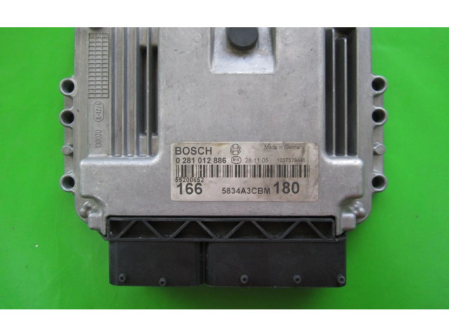Блок управления двигателем Блок управления 55200652, 0281012886 Alfa Romeo 166