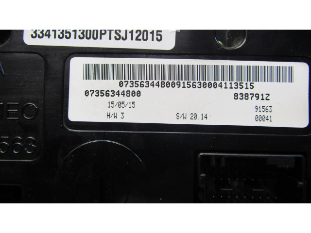 Блок управления климат-контролем 07356344800 Fiat 500X