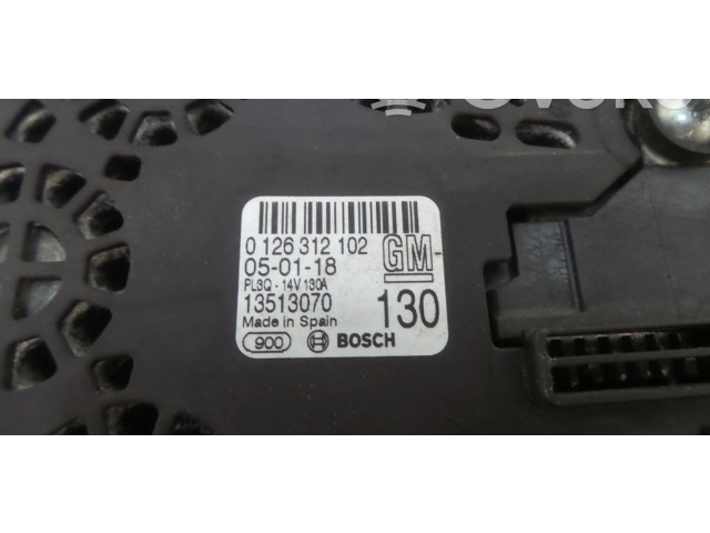 Генератор 13513070, 0126312006 Vauxhall Astra K