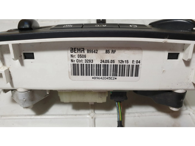 Блок управления климат-контролем B9642, 0506   Citroen C4 I