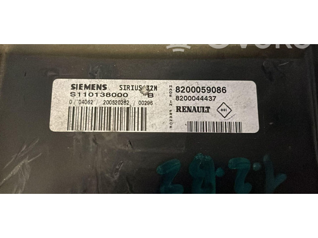 Řídící jednotka 8200044437, 8200044437 Renault Twingo I