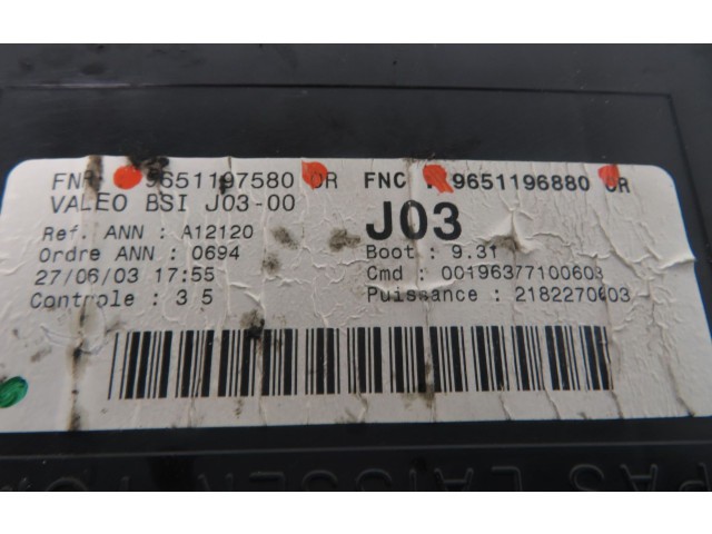 Блок комфорта 9651196880, 9651197580   Citroen C5   