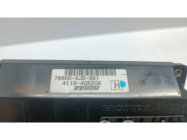 Блок управления климат-контролем 79600SJDG51, 4119408208 Honda FR-V