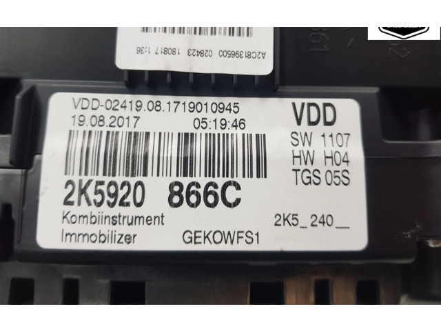 Панель приборов 2K5920866C, 2K5920866C Volkswagen Caddy