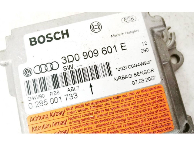 Блок подушек безопасности 3d0909601e, 0285001733   Volkswagen Phaeton