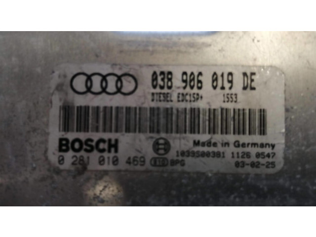 Блок управления двигателя 038906019DE, 1039S00381 Audi A3 S3 8L