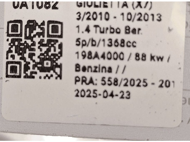  Турбина Alfa Romeo Giulietta  55254739   для двигателя 940B1000      