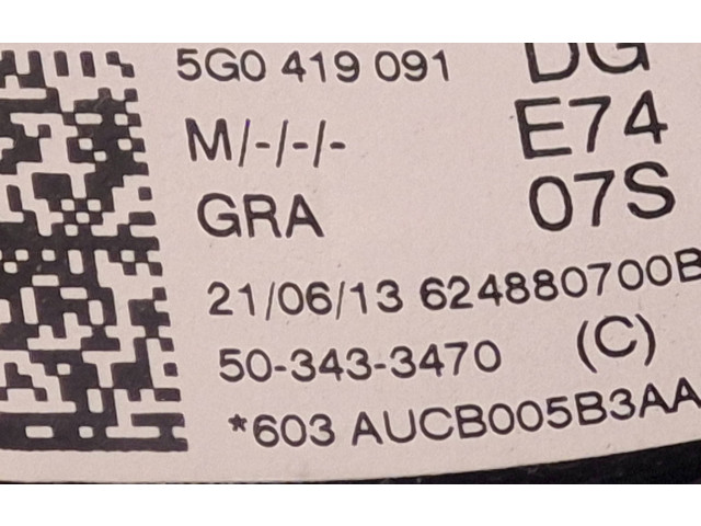 Руль Volkswagen Golf VII  2013 - 2019 года 5G0419091, 503433470      