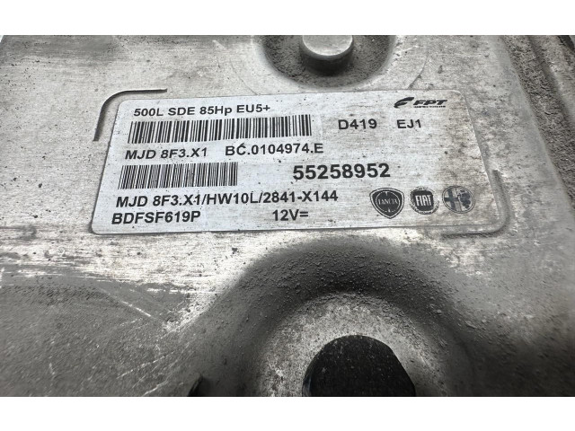 Блок управления двигателя 55258952, 55258952   Fiat 500L