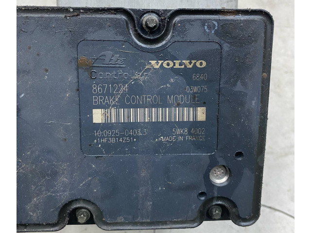 Блок АБС 8671224, 5WK84002 Volvo XC90 2003 - 2006 года