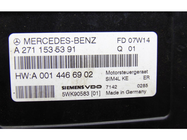 Řídící jednotka a2711535391   Mercedes-Benz SLK R171 2006