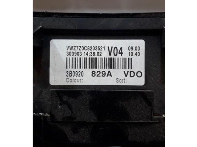 Přístrojová deska Volkswagen Passat Alltrack 2003 3b0920829a, 3B0920829A
