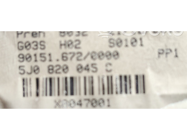 Блок управления климат-контролем 5J0820045C   Skoda Fabia Mk2 (5J)