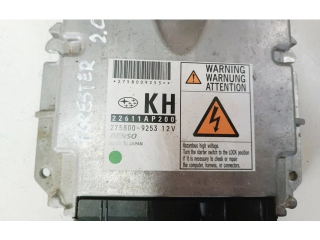 Блок управления двигателя 22611AP200, 2758009253 Subaru Forester SH