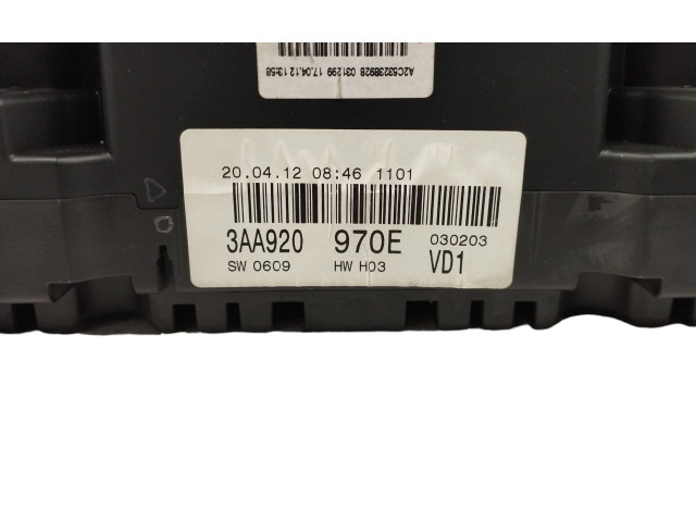Přístrojová deska Volkswagen Passat Alltrack 2012 3AA920970E, VEHICULOINGLES