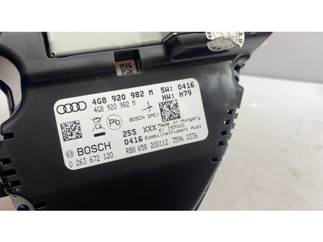 Панель приборов 4G8920982M, 4G8920982 Audi A6 C7