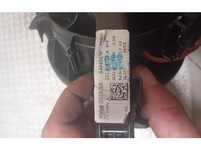 Вентилятор печки 201819021A, 649496W Volkswagen T-Cross