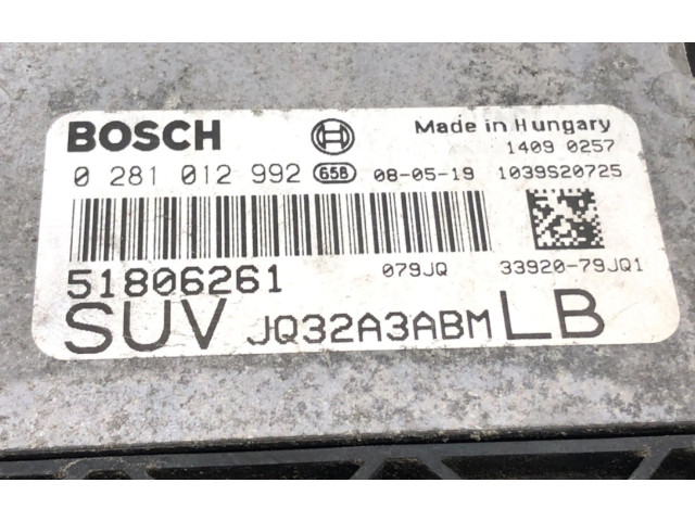 Řídící jednotka 0281012992 Fiat Sedici 2008