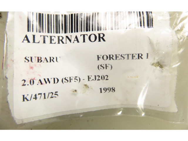 Генератор 23700AA280, A2TA7591 Subaru Forester SF