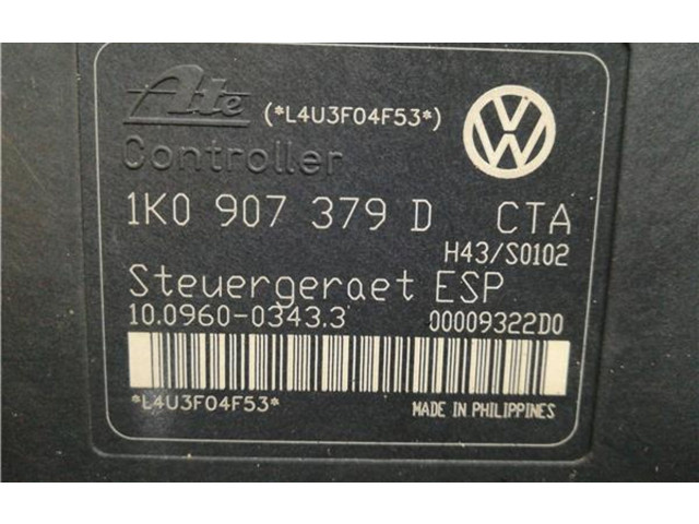 Блок управления ABS    1K0907379D   Audi A3 S3 8L