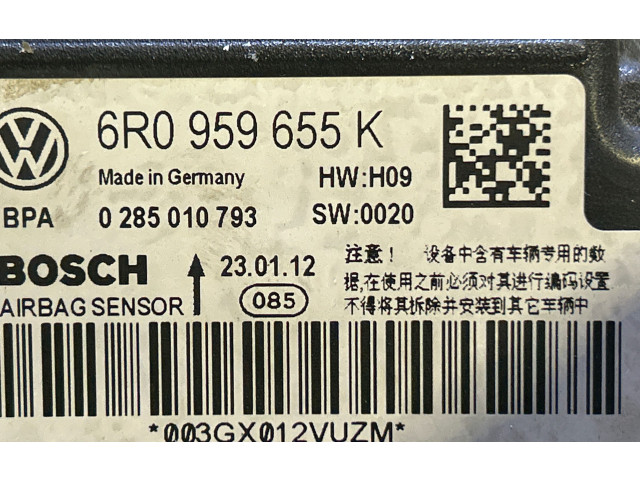 Блок подушек безопасности 6R0959655K, 0285010793 Skoda Fabia Mk2 (5J)