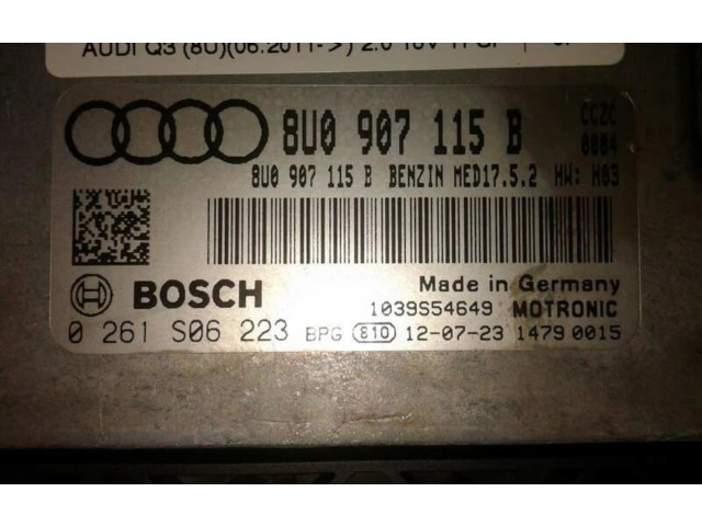 Поршень Блок управления двигателем ECU 8U0907115BKMO Audi Q3 8U