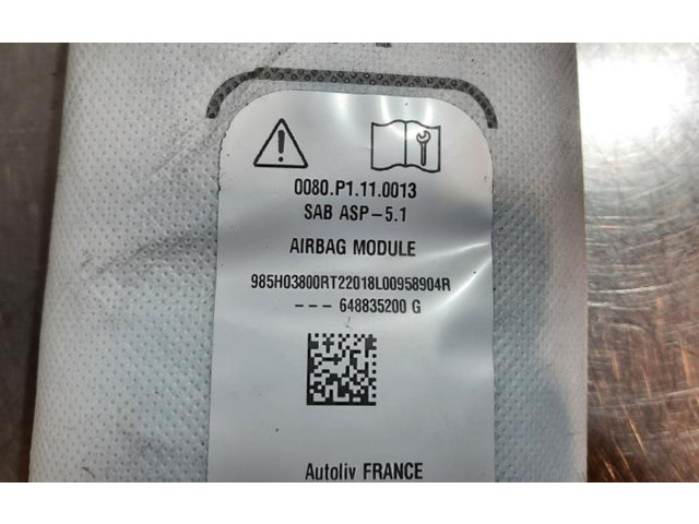 Подушка безопасности в сиденье 648835200G Dacia Jogger