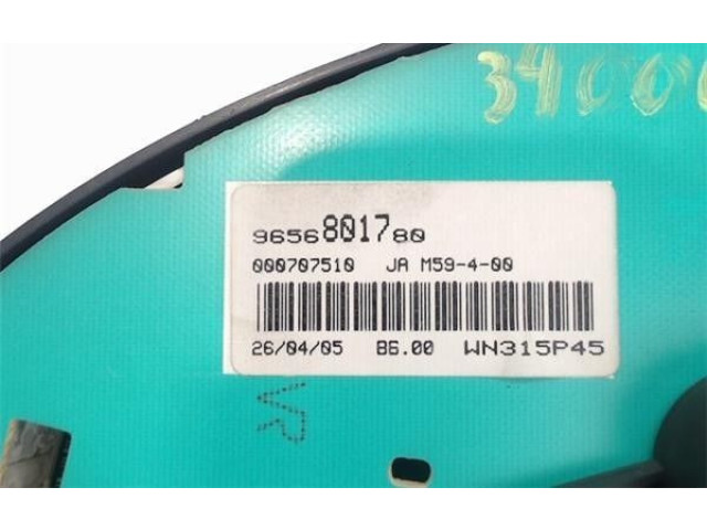 Přístrojová deska Citroen Berlingo 2005 9656801780, 000707510