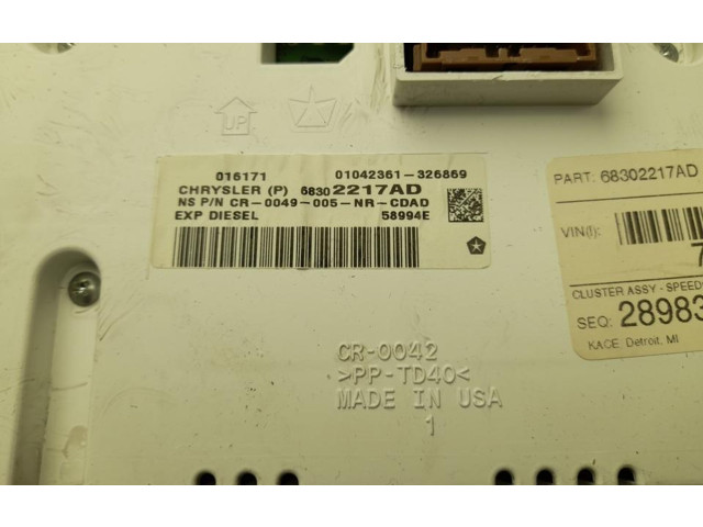 Панель приборов 68302217AD, B2169 Jeep Grand Cherokee