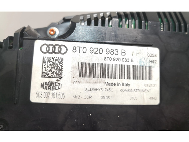 Спидометр (приборный щиток) 8T0920983B Audi A5 Sportback 8TA 2011