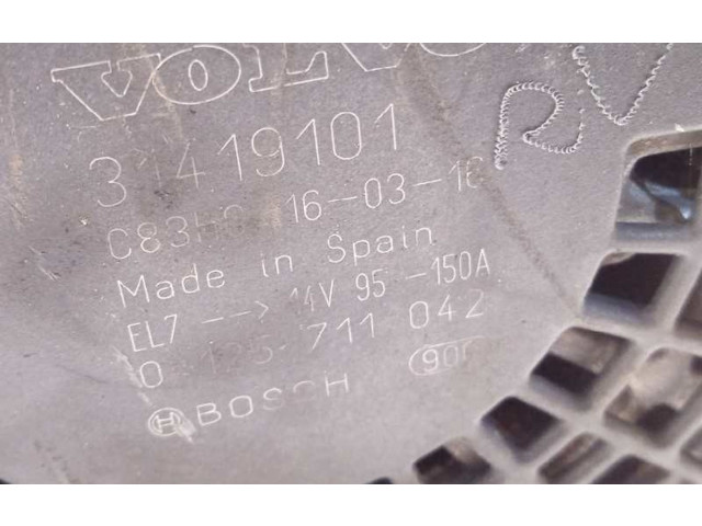 Генератор 31419101, 0125711042 Volvo V40