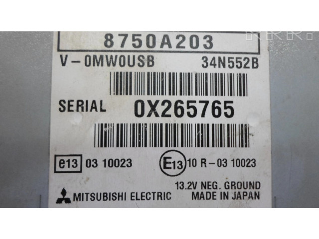 Блок управления 8750A203, OX265765 Mitsubishi Lancer X