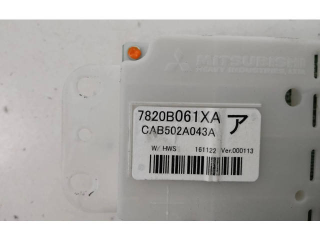 Блок управления климат-контролем 7820B061XA, CAB502A043A Mitsubishi Outlander