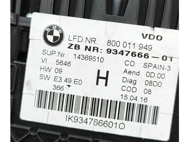 Панель приборов 9347666, 800011949 BMW Z4 E89