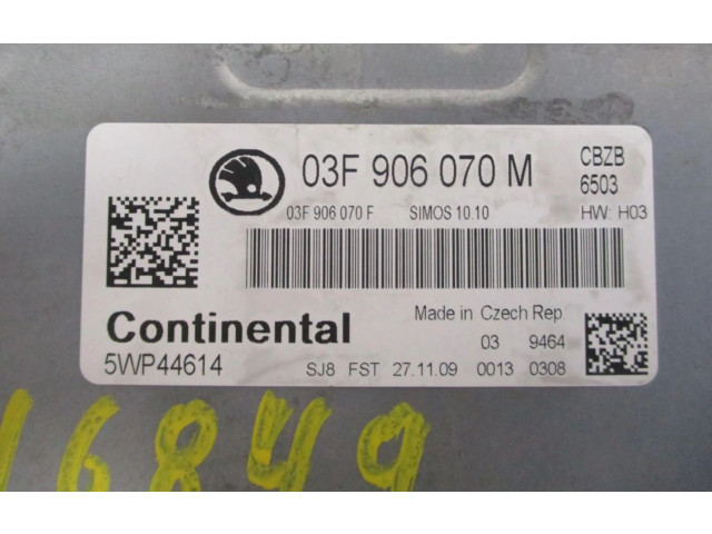 Блок управления двигателем Блок управления 03F906070M   Skoda Yeti (5L)