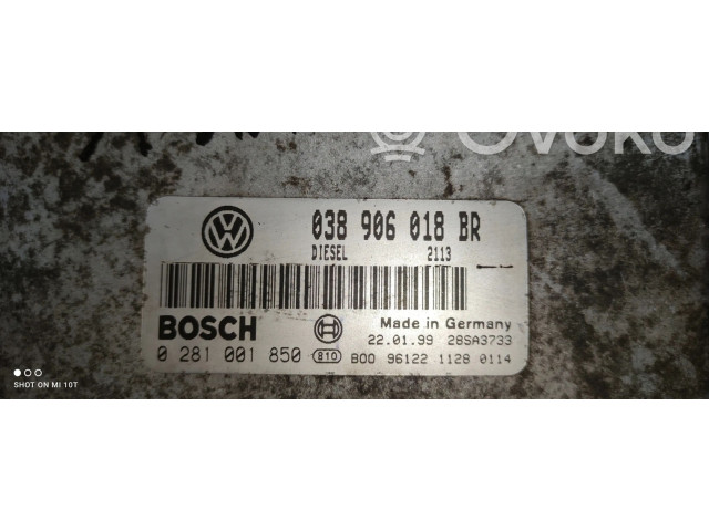 Блок управления двигателя 0281001850, 038906018BR Skoda Octavia Mk1 (1U)
