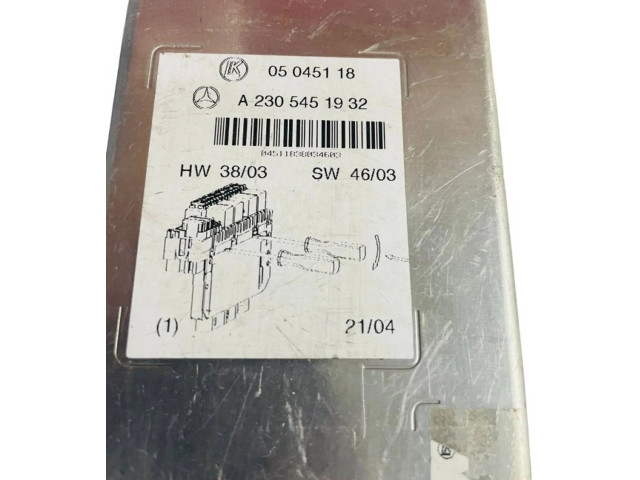 Блок предохранителей  A2305451932, 05045118   Mercedes-Benz SL R230    