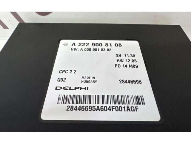 Блок управления коробкой передач A2229008108, 28446695   Mercedes-Benz S W222