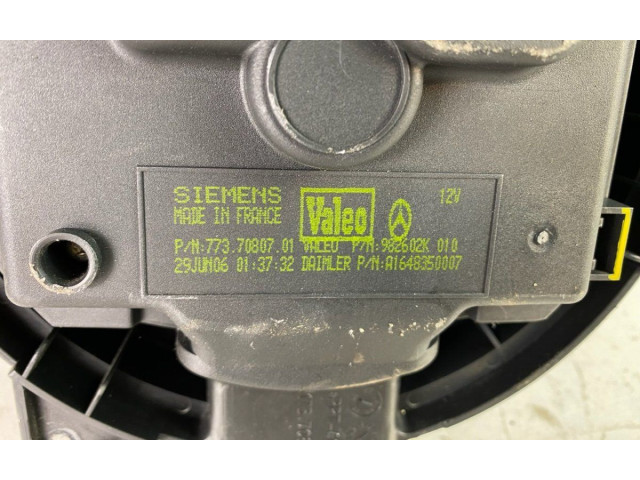 Вентилятор печки    A164835050007, A1648350507   Mercedes-Benz R W251